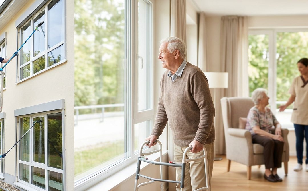 Ruitenschoonmaak in verzorgingstehuizen: vakmanschap en respect